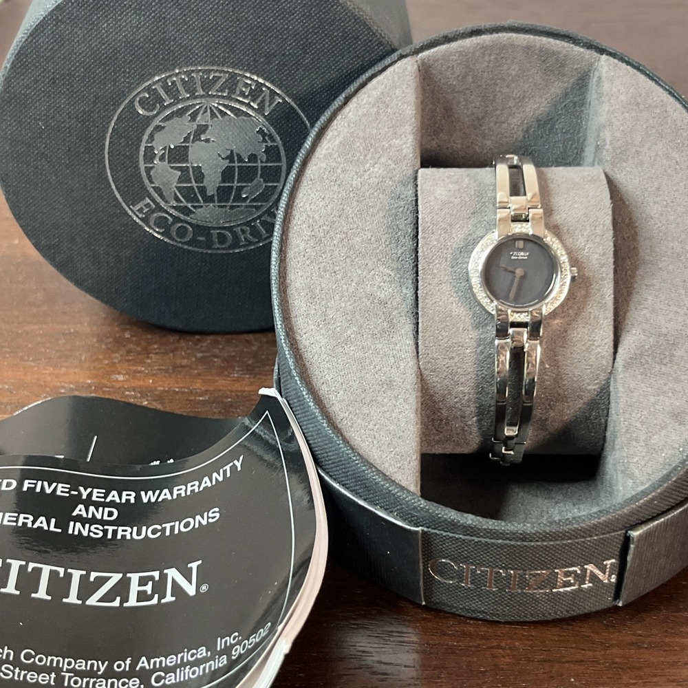 Citizen Eco-Drive Ladies Silhouette Bangle Watch Elegant Minimalist EW9990-54E